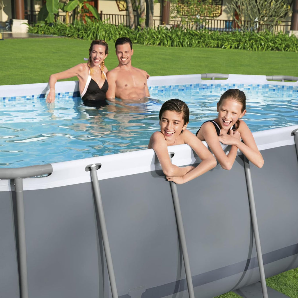 Bestway Steel Pro Max Kit Piscine Hors Sol - 305 cm x 200 cm x 84 cm - Gris