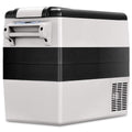 Réfrigérateur 52l de Voiture -20℃/+10℃ Mini Réfrigérateur Portable Ecran Lcd Adaptateur 69x34,5x52,5cm Noir+Gris