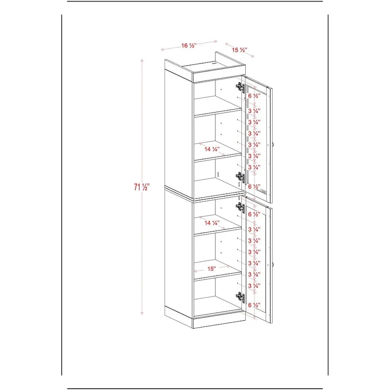 Meuble sous-vasque 100 % bois massif 42 cm avec portes en option par Palace Imports