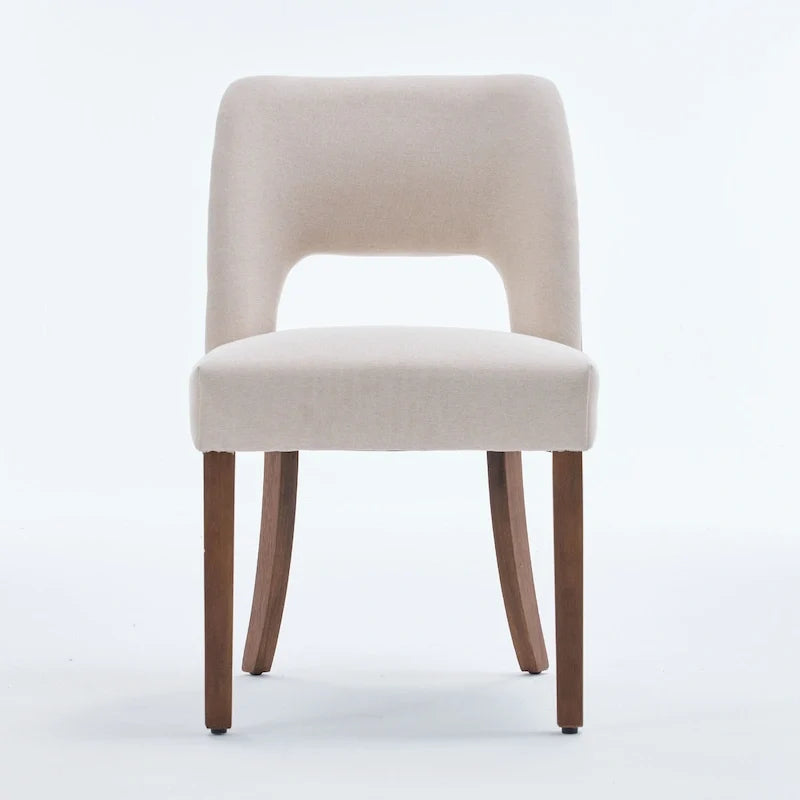 Lot de 4 chaises de salle à manger tapissées de tissu