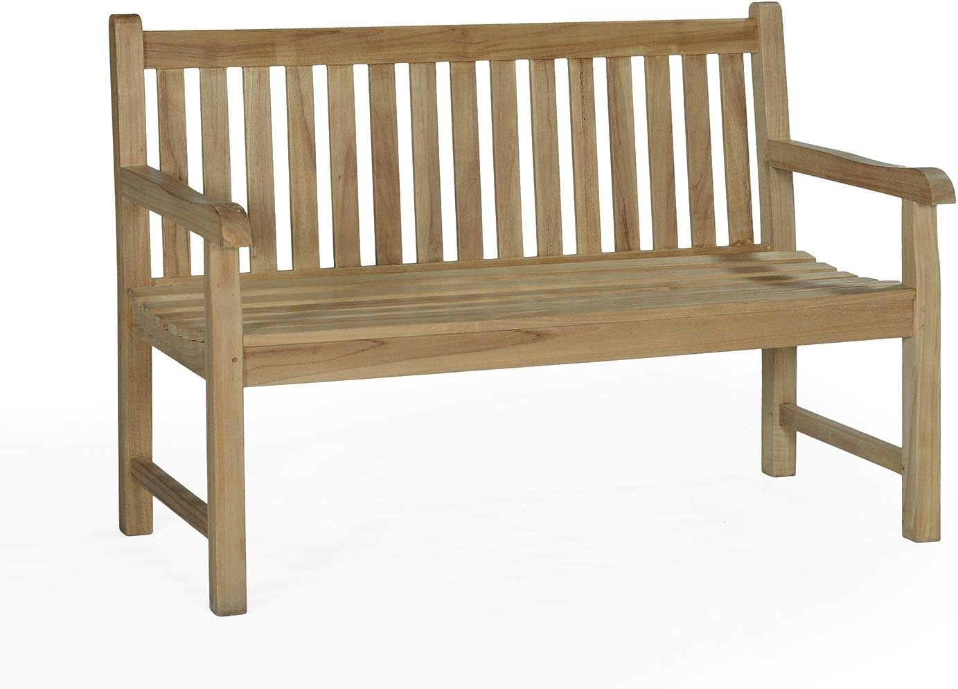Teck'Attitude Banc en Teck Massif Notting Hill 130 cm