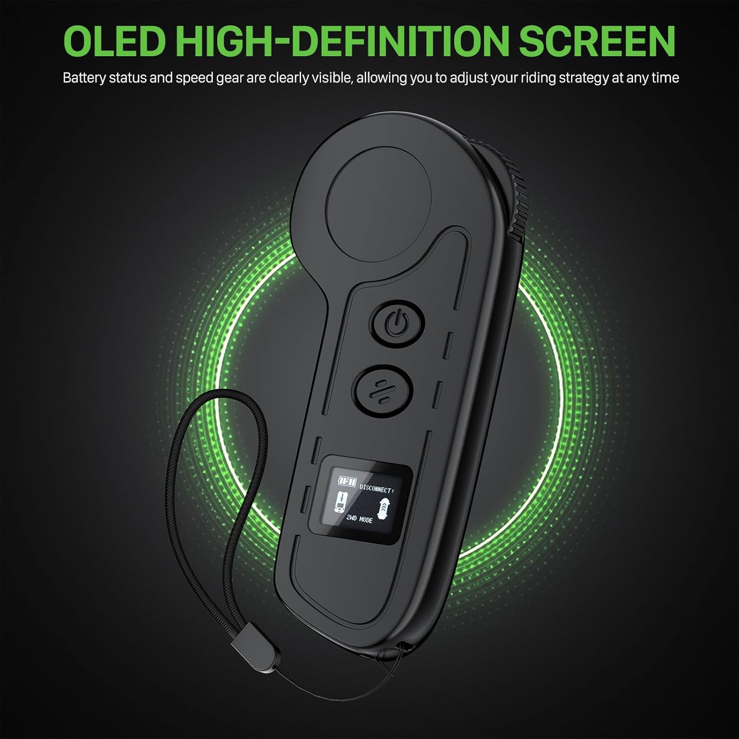 Qekud Skateboard électrique pour adultes et adolescents - Moteur 1800 W 4 modes de vitesse - Télécommande avec OLED avec écran - Noir