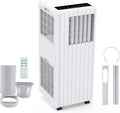Climatiseur Mobile 7000 BTU 2,05 kW, 3-en-1 : Froid, Déshumidificateur 36L/jour, Ventilateur, Mode Nuit, Minuterie 24h, Télécommande, pour Pièces jusqu'à 28m², Kit d'évacuation pour fenêtre inclus
