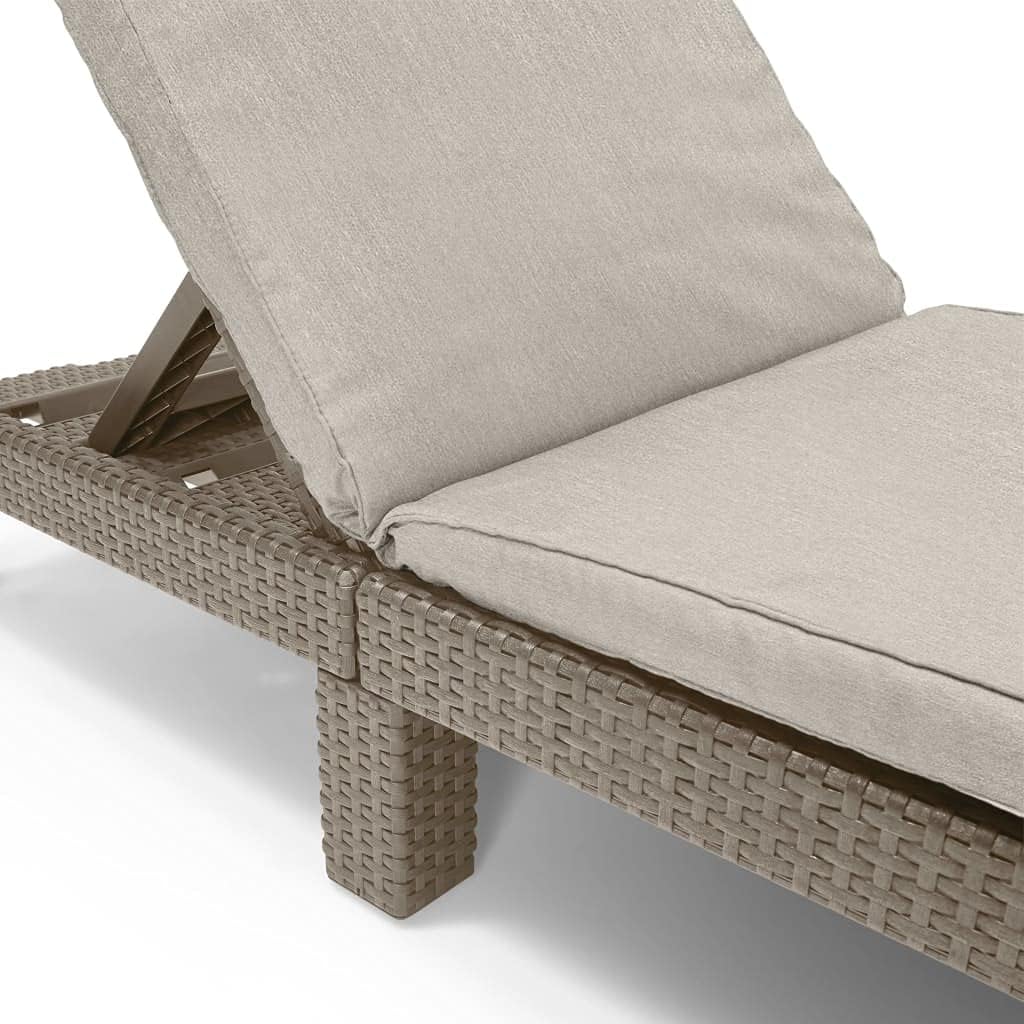 Allibert - Chaise Longue Daytona SL, 22 x 195 x 65 cm, Beige (Cappuccino)