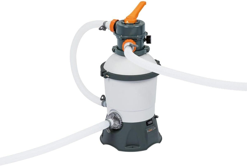 Bestway 58515 Flowclear Pompe de filtration à sable pour piscines hors sol, débit 3028 l/h