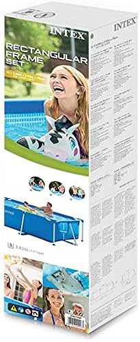 Intex - 28275FS - Kit Piscine Metal Frame Junior Rectangulaire Tubulaire (l) 3,00 x (l) 2,00 x (h) 0,75m avec Epurateur à Cartouche 1 m3/h