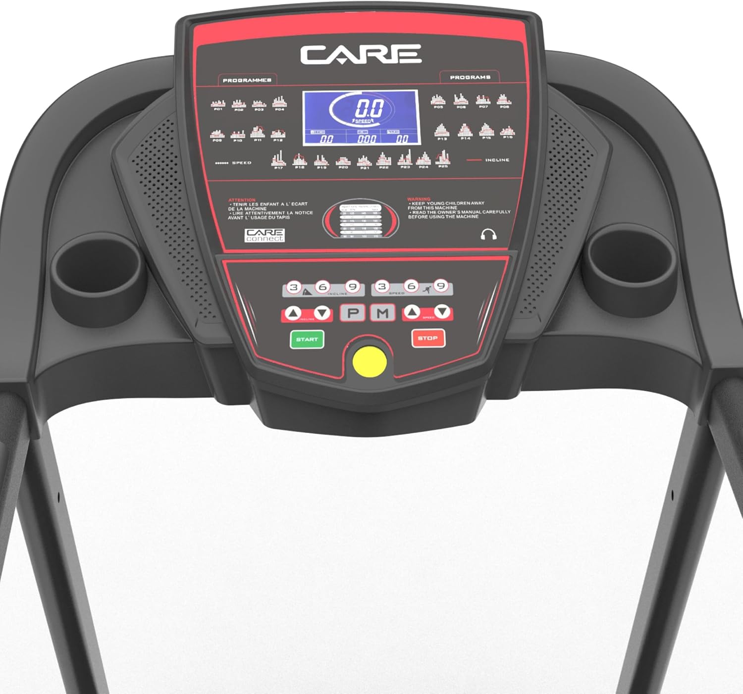 - Tapis de Course Connecté Jog Runner - Tapis de Marche Électrique Inclinable et Pliable - Jusqu'à 18km/h - 18 Niveaux d'Inclinaison - 25 Programmes