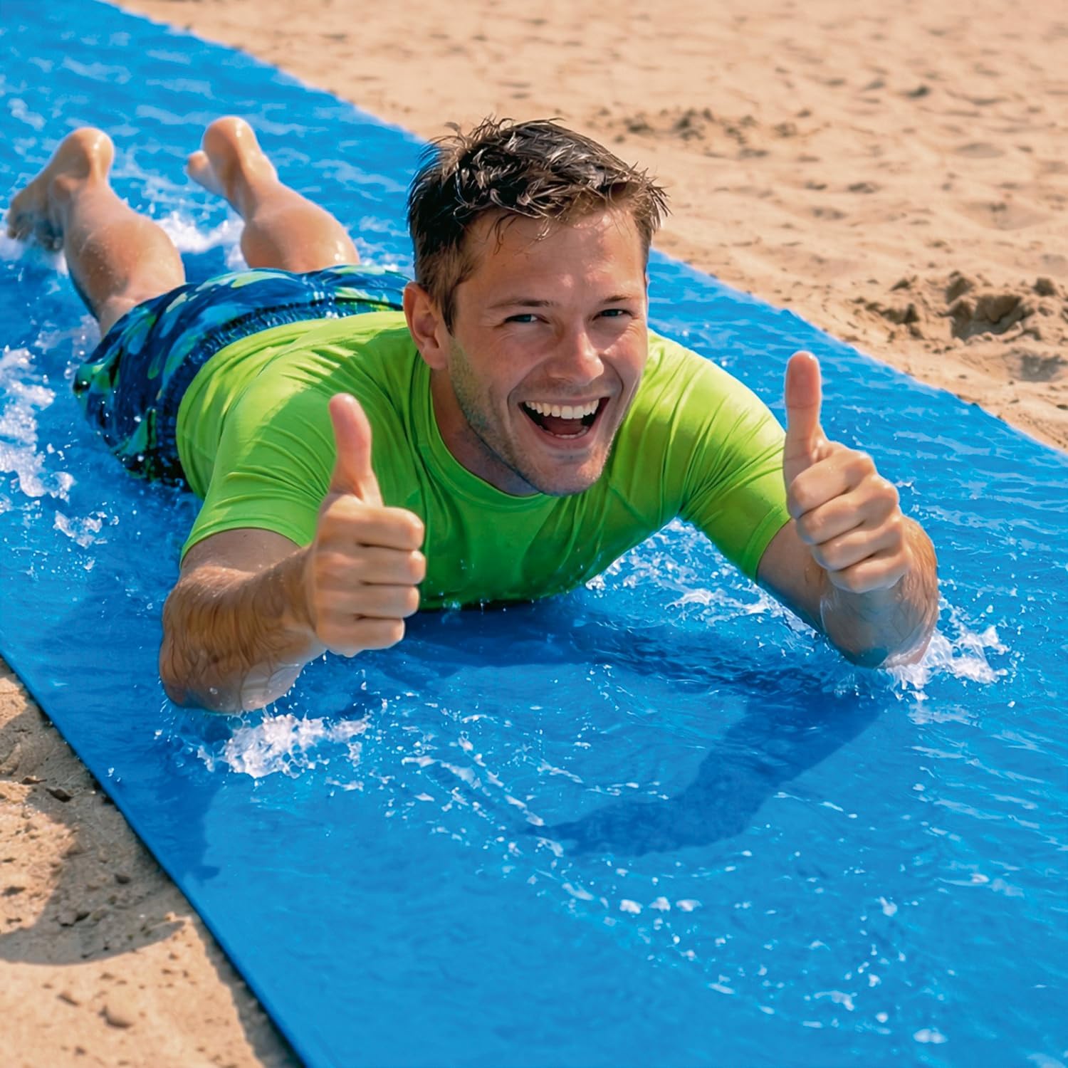 Ventriglisse Géant XXL Officiel 10 Mètres | Tapis de Glisse Qualité Premium | Slip'n Slide | Jeu Eau Plein Air | + Epais | + Rigide | + Rapide | 100% Fun | House Party | Eté | OriginalCup