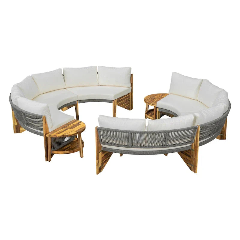 6-Person Outdoor Seating Group with Cushions & 1Coffee Table