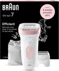 Braun Silk-épil 7 7-030 Épilateur pour femme Blanc/rose flamant rose