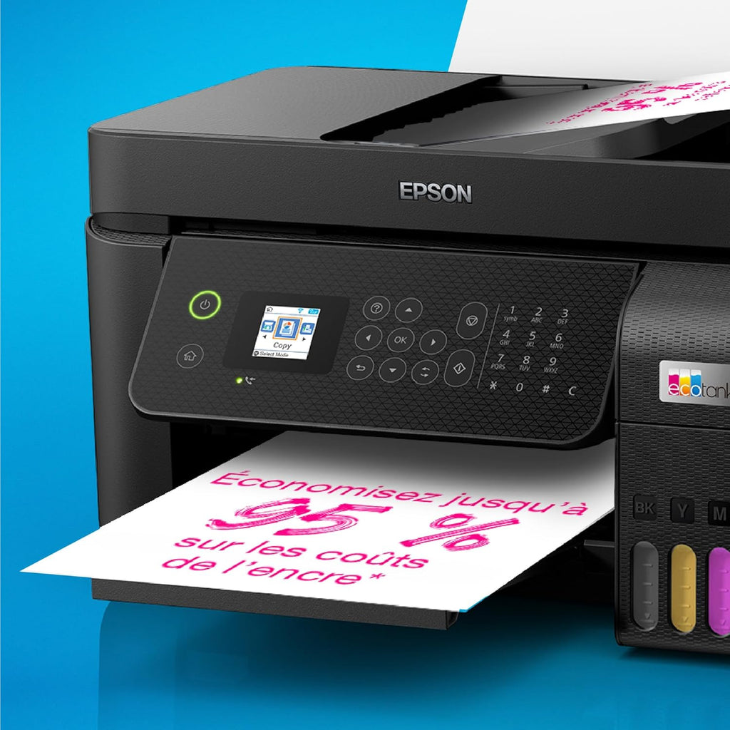 Imprimante multifonction A4 Wi-Fi ET-4800 équipée de réservoirs d’encre, avec jusqu’à 3 ans d’encre inclus