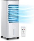 Pro Breeze Rafraîchisseur d'Air Portable 5L, Ventilateur, Humidificateur, 3 Vitesses, Oscillation Automatique, Minuterie, Télécommande - Refroidisseur d'Air par évaporation Mobile et Puissant