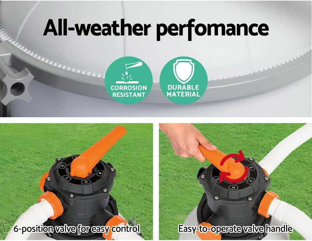 Bestway - Filtre à sable Flowclear - 7,571 m3/h - Pour Filtrer l'eau de piscine