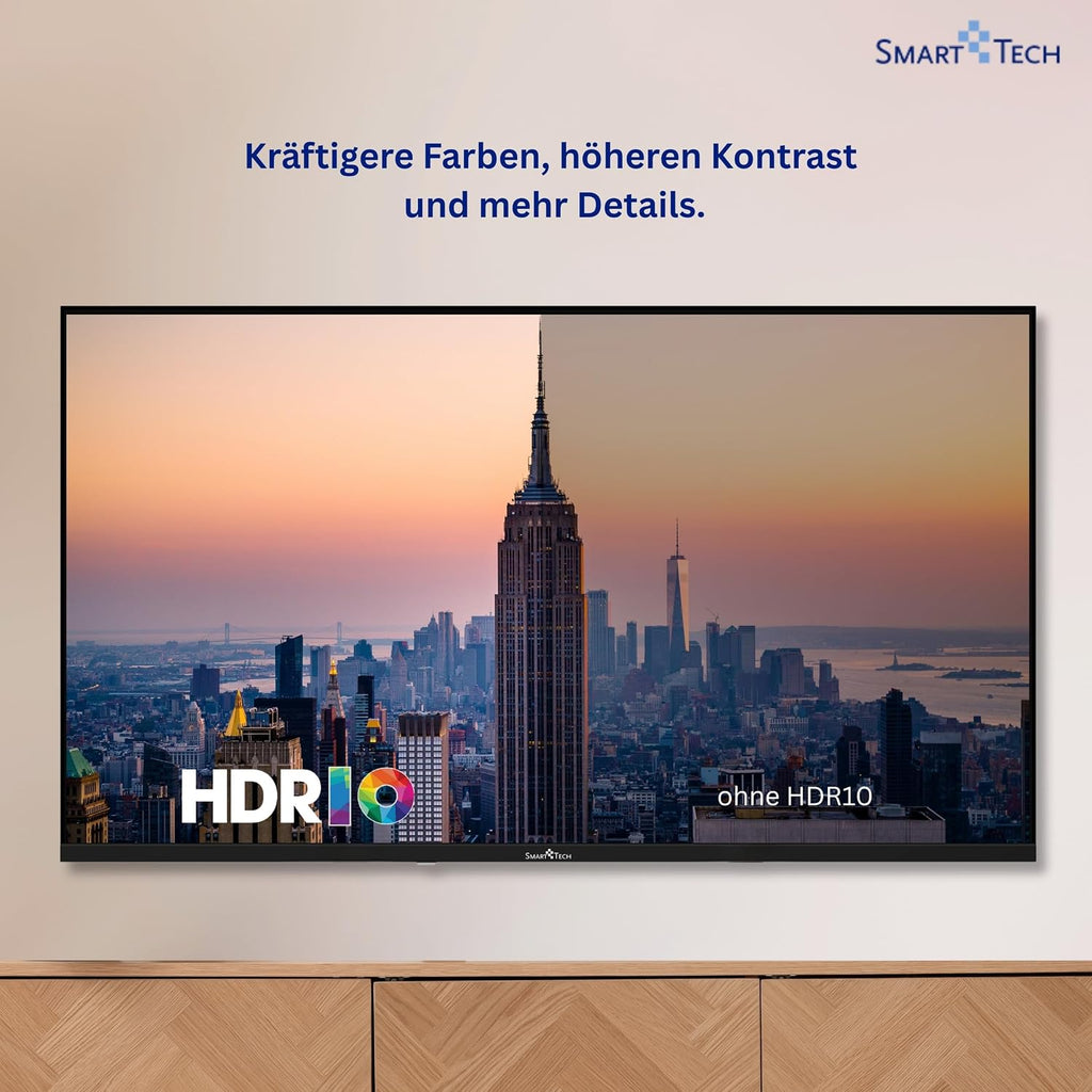 Smart Tech QLED 43QG06V2 Téléviseur Google TV HDR avec résolution 4K UHD, Bluetooth et Triple Tuner, Smart TV 43QG06V2 (2026)
