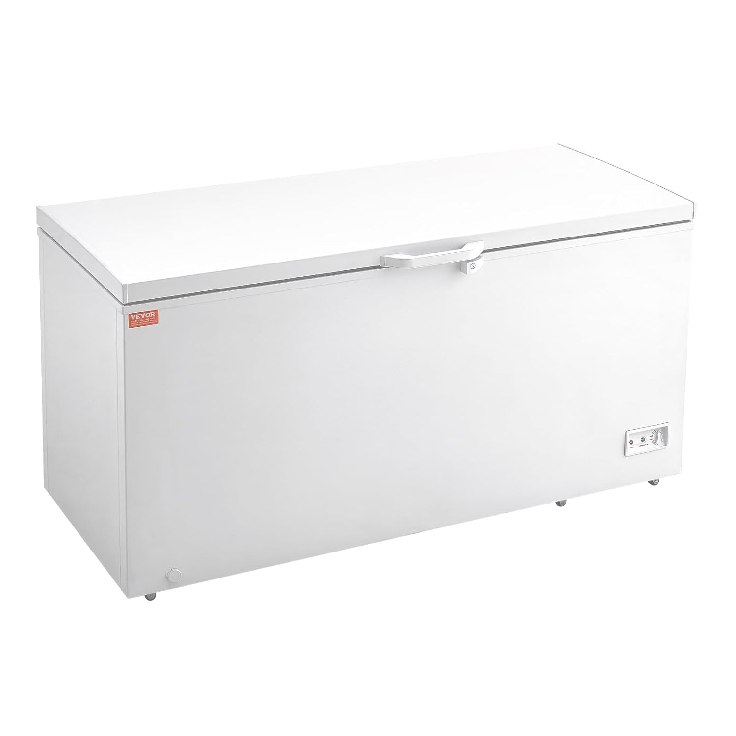 VEVOR Congélateur Coffre 488 L, Grand Surgélateur Autoportant avec 4 Paniers Amovibles, Porte Ouverte sur le Dessus avec Couvercle Verrouillable, Température Réglable sur 7 Niveaux, Éclairage LED