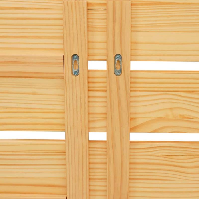 IDMarket - Tête de lit Suspendue 5 Larges Lattes Nina 240 cm Bois Clair et étagères Blanches