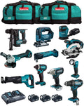 Kit MK1101 (DDF482 + DHR171 + DGA504 + DTD152 + DJV182 + DSS610 + DJR186 + DBO180 + DTM51 + DML802 + DTW190 + 3 Batteries de 5,0 Ah + Chargeur + 2 x LXT600)