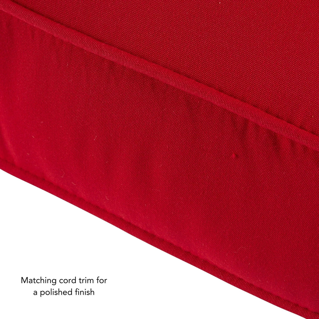 Ensemble de deux coussins d'extérieur haut de gamme Sunbrella pour assise profonde