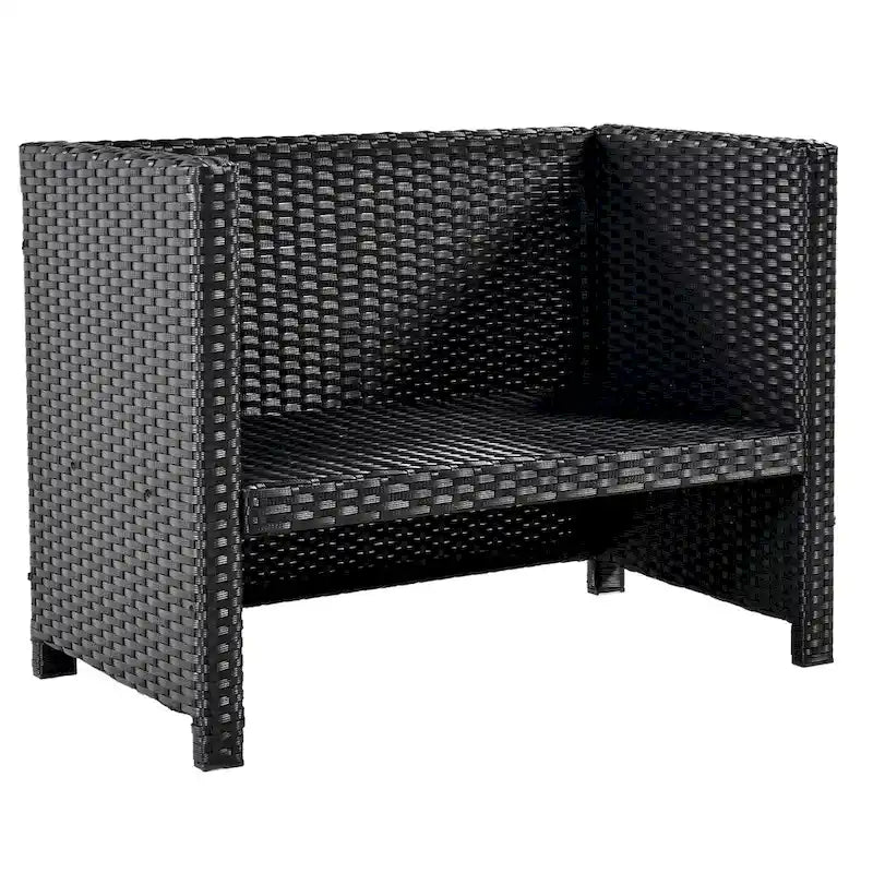 Spa Surround Spa Frame Quadrilateral Outdoor Rattan Sectional Sofa Set