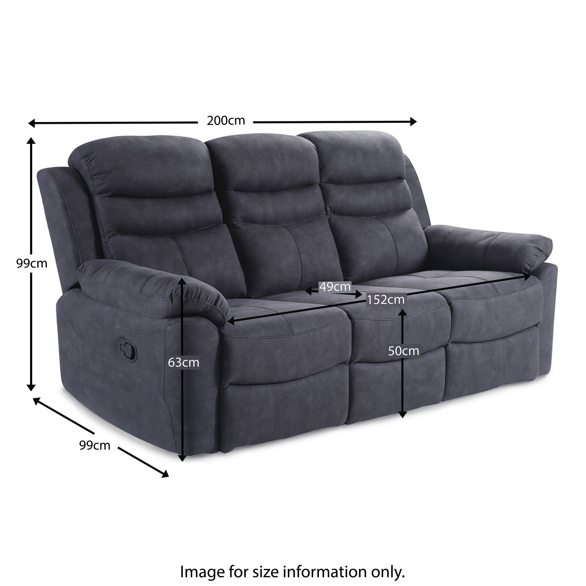 Conway Reclining 3 Seater Sofa