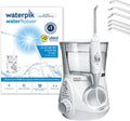 Waterpik – Hydropulseur Ultra professionnal, Jet dentaire avec 6 embouts et 10 niveaux de pression, Élimine la plaque, Blanc (WF-660EU)