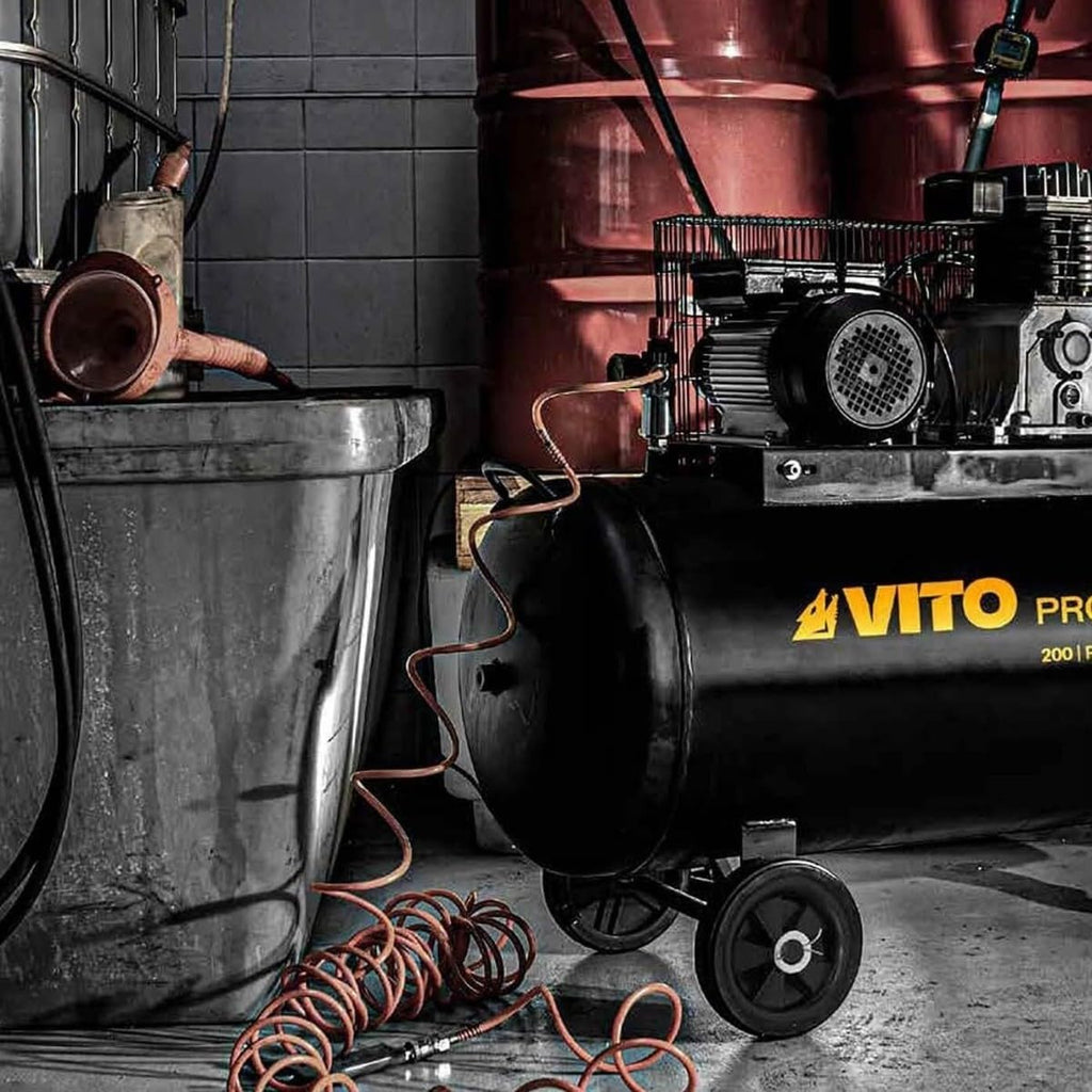 VITO - Compresseur à Courroie 200L 10 bar 4 CV 3 kW professionnel 2800 Tr/min AIR 400 L/min