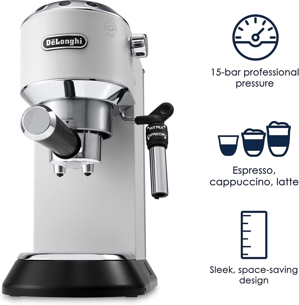 De'Longhi EC685M Dedica Deluxe Automatic Espresso Machine,35 oz, 1, Metallic