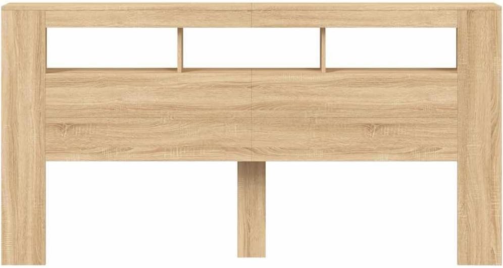 Générique Tête de lit à LED chêne Sonoma 200x18,5x103,5cm Bois ingénierie,Meubles,Lits & Accessoires,Têtes et Pieds de lit,Brun,27.5 KG,837367