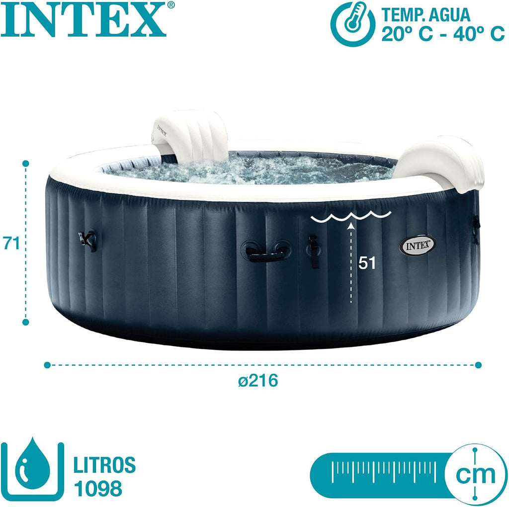 Intex - 28432NP - Pure Spa Blue Navy 6 Places