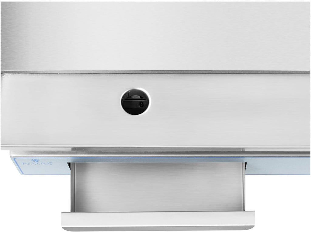 Royal Catering Plancha Électrique 2 Feux 73 x 40 cm, 2 x 2 200 W, 730 x 400 mm, Lisse Professionnelle en INOX pour Restaurant De Table Double Commerciale pour barbecue, snack-bar, Extérieur