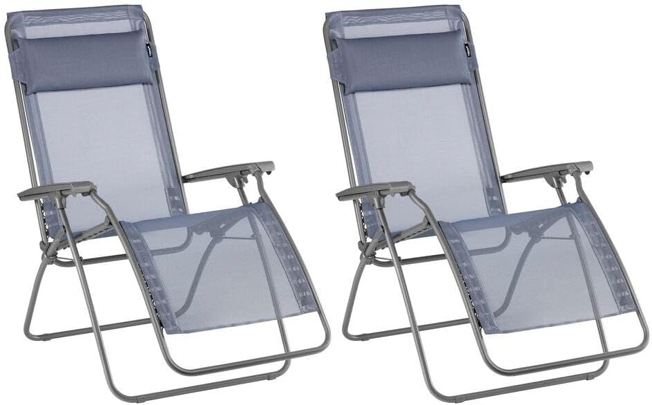 Lafuma Lot de 2 fauteuils Relax Zéro Gravité - RCLIP