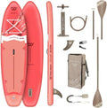 WOW Bloom 11.0 Sup Gonflable Paddle 335 cm x 84 cm – Stand Up Paddle Stable 2–3 Personnes, Pack Complet avec Pagaie 2en1 Kayak, Drop Stitch Renforcé, Charge 170 kg, Débutant à Intermédiaire