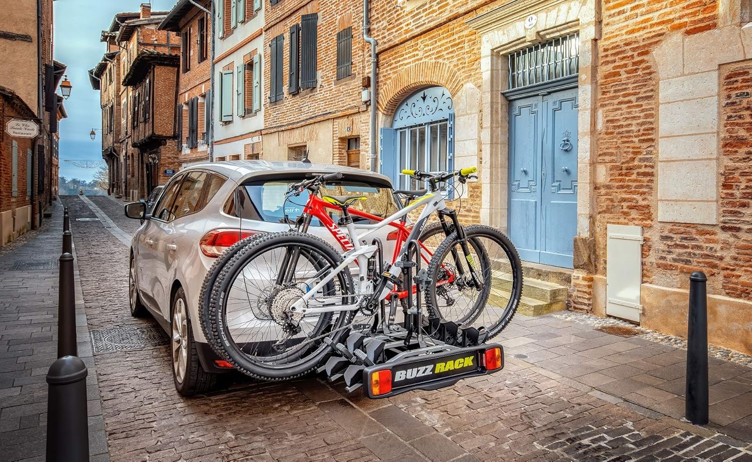 BUZZRACER 4 porte-vélos attelage plateforme, stable et facile à installer