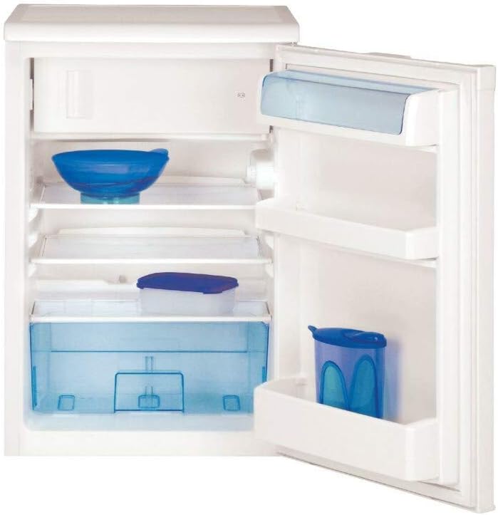 TSE1284N Réfrigérateur table top - Volume total 114L : 101L (Réfrigération) + 13L (Congélation), Compartiment congélation 4 étoiles, MinFrost, Charnière de porte réversible, blanc