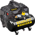 Stanley Compresseur FATMAX DST 101/8/6 FMXCM00 - Compresseur d'air portable et pour voiture 8 bars - 6 L - 105 l/min - Sans huile - Silencieux - IP43-1450 tr/min - Noir/Jaune