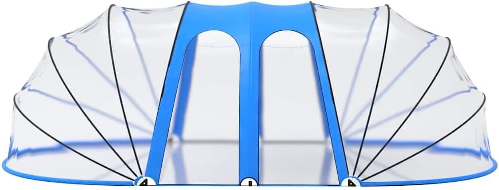 vidaXL Dôme de Piscine Ovale Couverture de Piscine Pavillon de Piscine Tente de Piscine Jardin Extérieur Arrière-Cour 620x410x210 cm