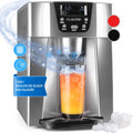 Klarstein Machine a Glacons pour la Maison, Capacité de 2L, Fabrique Rapidement Jusqu'à 12kg de Glacons, Alarmes de Sécurité, Machine à Glaçons de Comptoir, Ice Maker, Distributeur Eau Froide