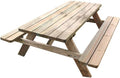 Jardipolys Table de Pique-Nique en Bois avec bancs intégrés 6 Personnes - 1,77 m en Bois - 177 x 160 x 73 cm - Cerland