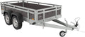 Tema Wood Remorque Double essieux basculante Caisse contreplaqué châssis Acier 263x125 cm