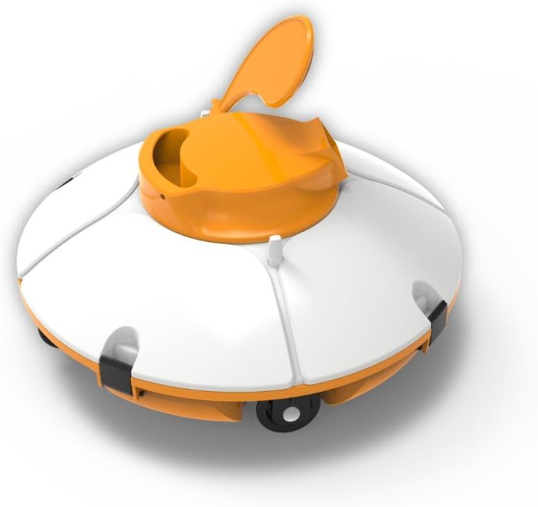 Bestway Robot Piscine Autonome Frisbee Bleu - Nettoyage Fond Plat - 5x3m Max