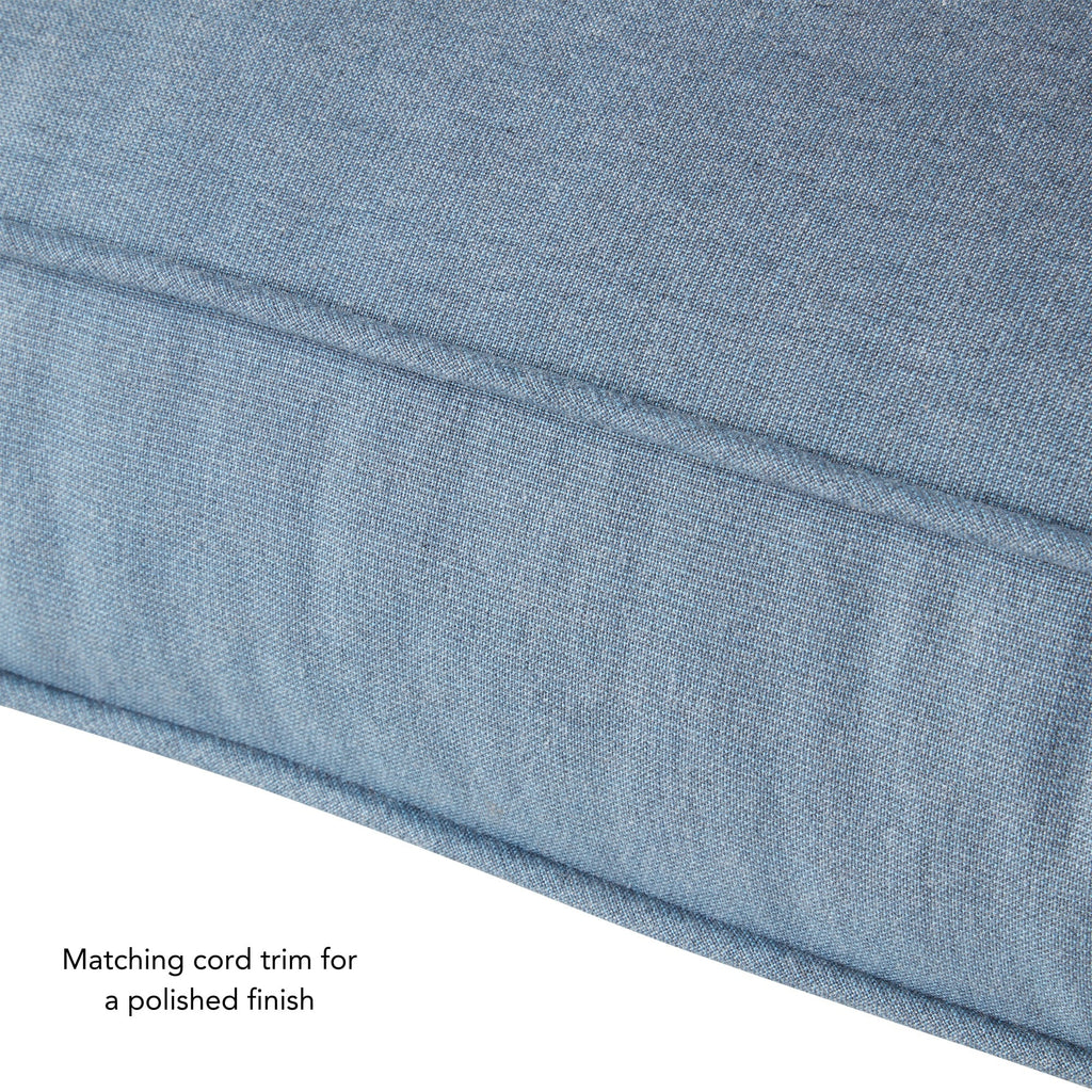 Ensemble de deux coussins d'extérieur haut de gamme Sunbrella pour assise profonde