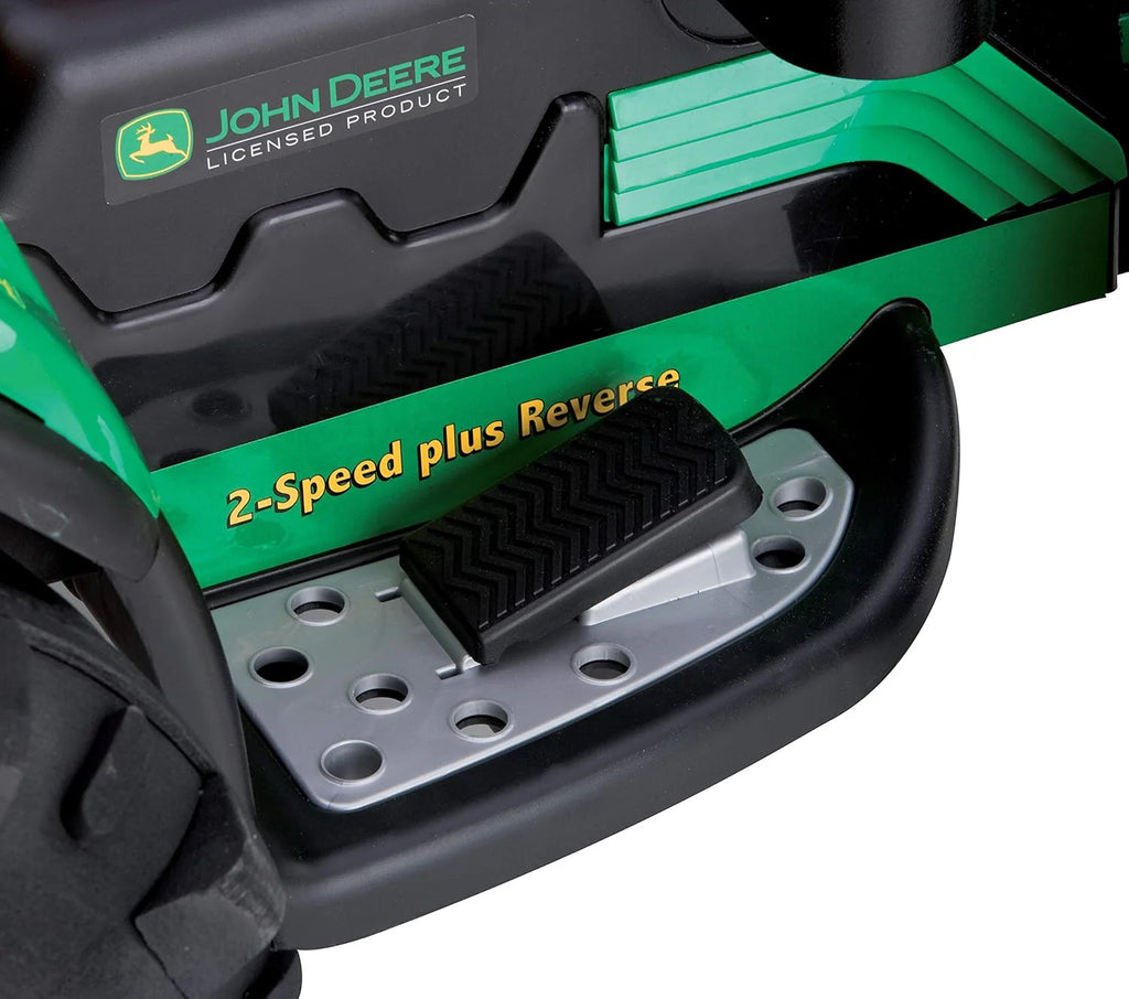 Peg Perego John Deere Ground Force 12V + remorque, vert/jaune, enfants
