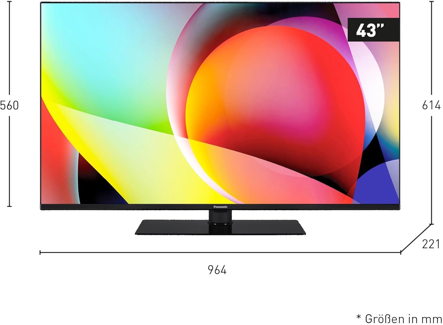 Panasonic TN-43W70AEZ, Série W70 43 Pouces 4K Ultra HD LED Smart TV, 2024, Assistant Google, Chromecast, Dolby Vision & Atmos, Mode Jeux, Bluetooth, pour Une expérience visuelle exceptionnelle