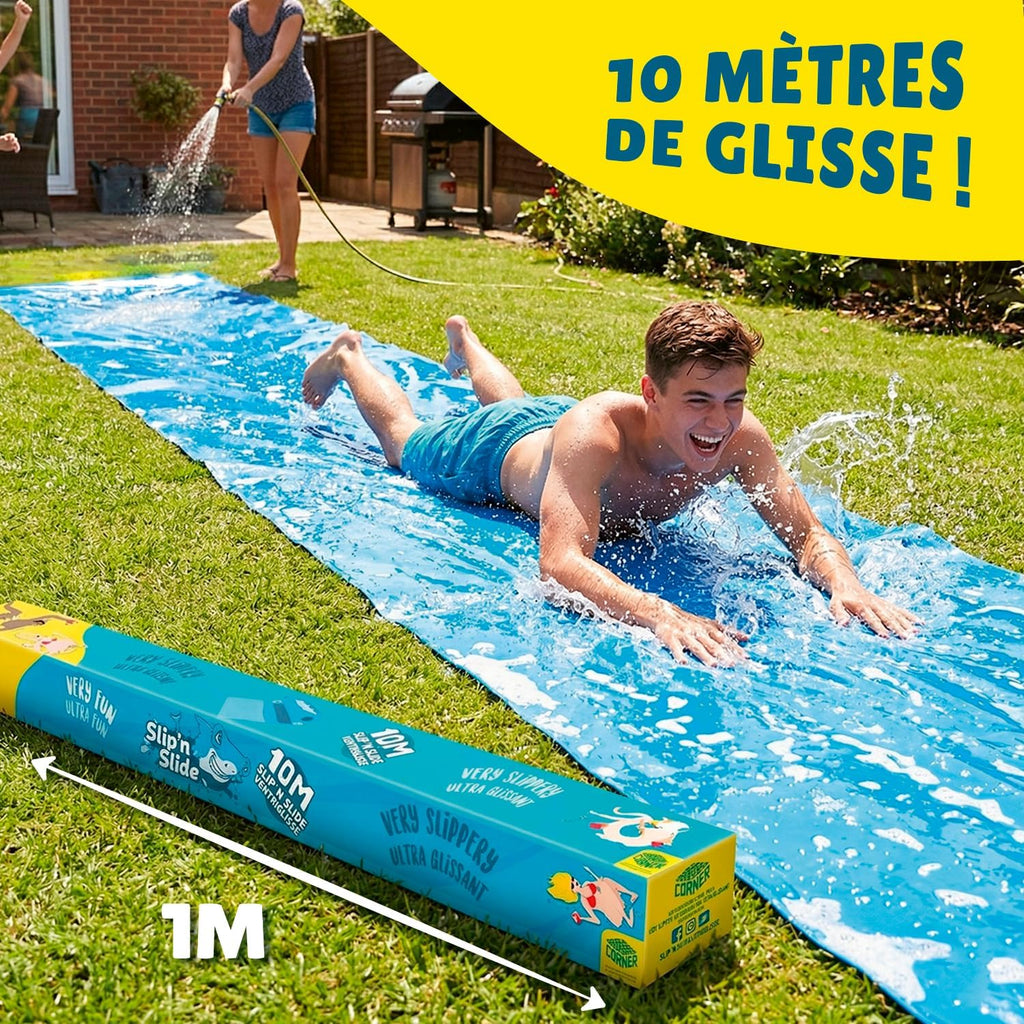 Ventriglisse Géant XXL Officiel 10 Mètres | Tapis de Glisse Qualité Premium | Slip'n Slide | Jeu Eau Plein Air | + Epais | + Rigide | + Rapide | 100% Fun | House Party | Eté | OriginalCup
