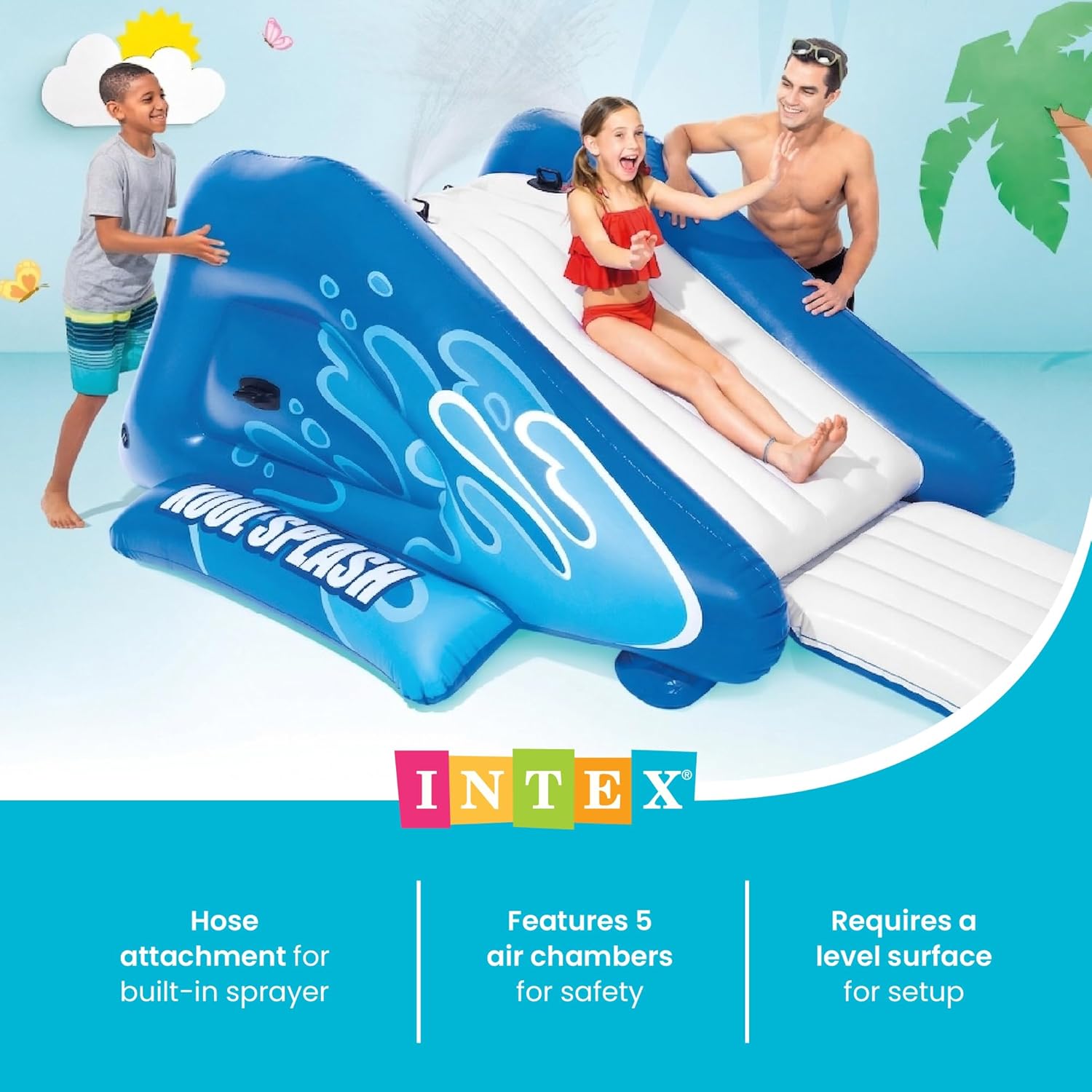 Intex Toboggan Gonflable à Eau