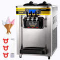 VEVOR Machine à Crème Glacée Molle 22-30L/h 2350W Machine à Glace Italienne Trémie 6L Sorbetière Glace à l’Italienne Pré-Réfrigération Décongélation en Un Clic 3 Saveurs Sundae Yaourt Café Snack-Bar