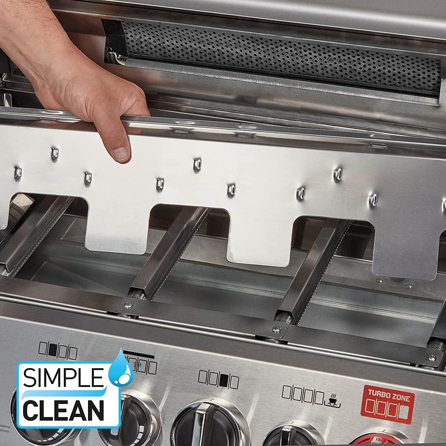 ENDERS - Barbecue Monroe Pro 4 SIK Turbo - 4 brûleurs dont 1 Turbo Zone - 1 brûleur arrière infrarouge - 1 brûleur latéral - Simple Clean - Switch Grid - Jusqu'à 14 convives - 21,1 kW