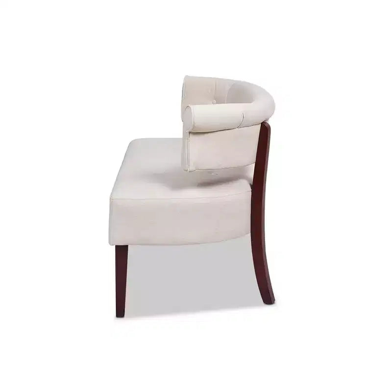 Banc causeuse capitonné avec accoudoirs Jared Jennifer Taylor Home