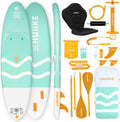 HUIIKE Paddle Gonflable Adulte avec Accessoires Inclus, Pagaie, Ailerons, Pompe. Planche de Stand Up Paddle Grande Stabilité et Résistance. 305 x 84 x 15 cm, Jusqu'à 130 kg