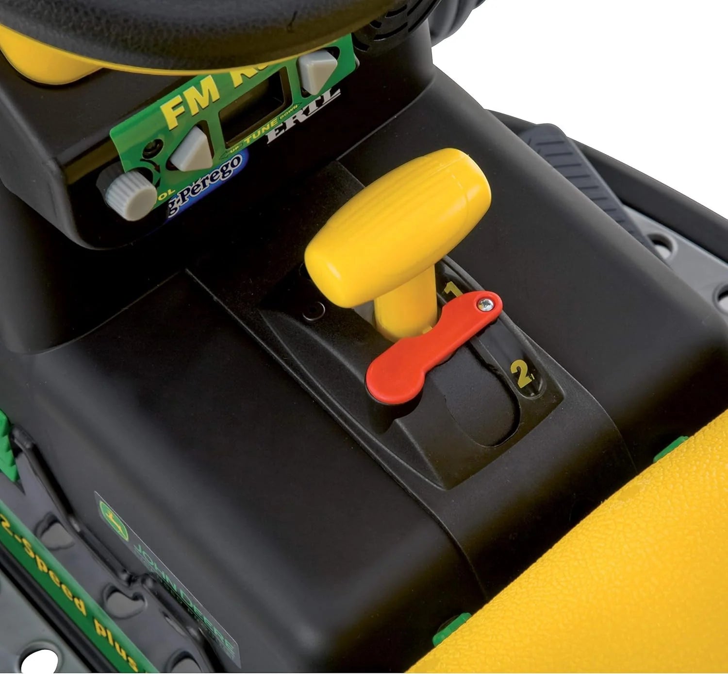 Peg Perego John Deere Ground Force 12V + remorque, vert/jaune, enfants